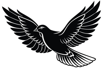 Obraz premium Bird silhouette illustration