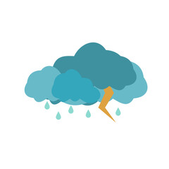 Set Of Clouds Watercolor