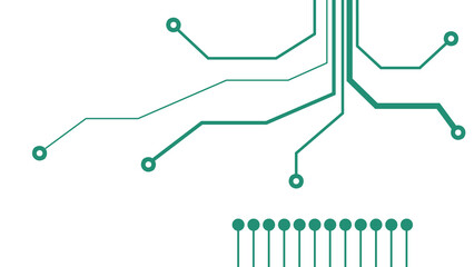  illustration of a circuit board pattern