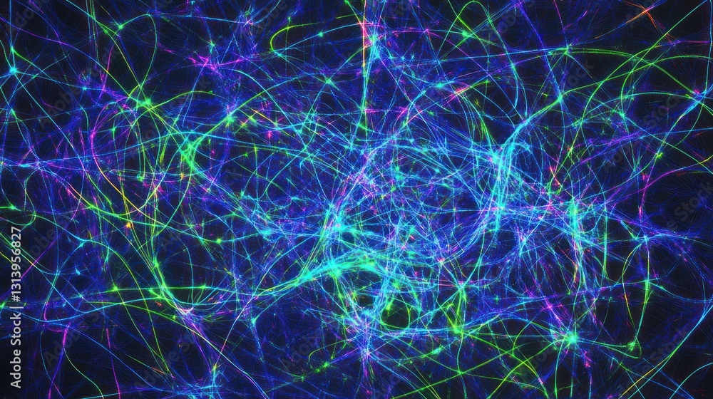 Poster abstract neural network visualization