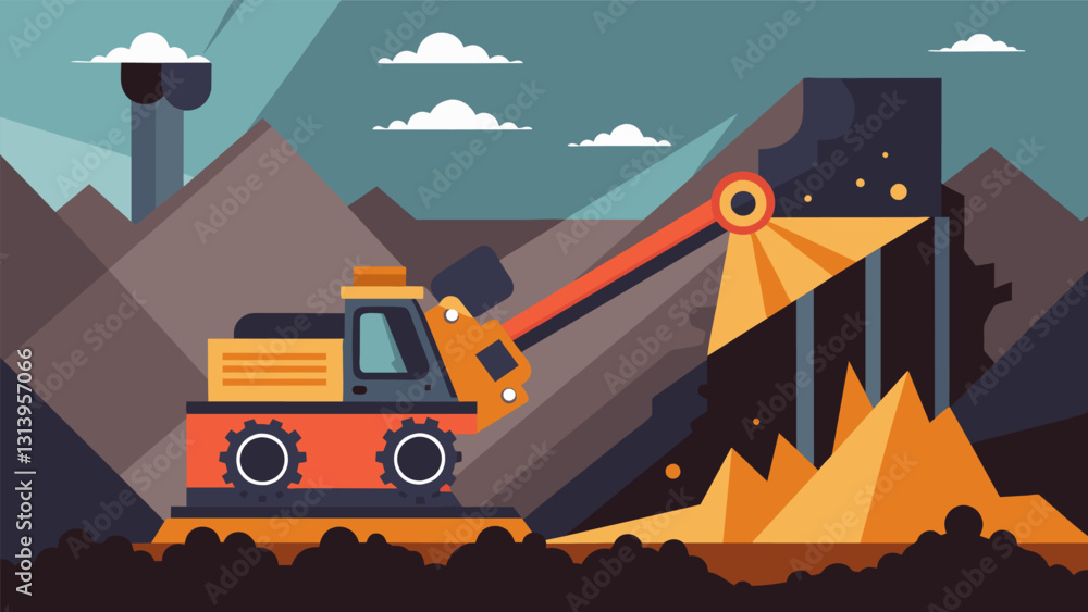 Poster the deafening roar of a shearing machine as it breaks up coal formations deep in the mine propelled 