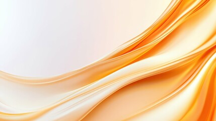 Obraz premium abstract swirl of glowing light in orange and gold, elegant and modern, clean background,