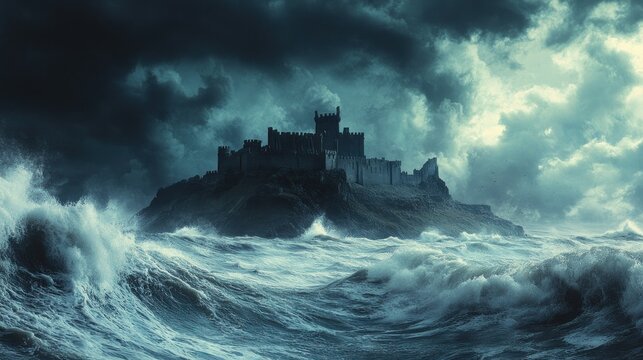 Stormy Seas, Ancient Castle Isle