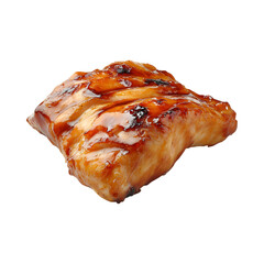 Caramelized Chicken Glaze Isolated on Transparent Background