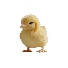 Fototapeta premium Adorable Fluffy Yellow Chickling Baby Bird Sweet Innocent