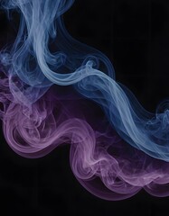 Fototapeta premium smoke effect isolated on a black background