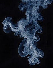 smoke effect isolated on a black background