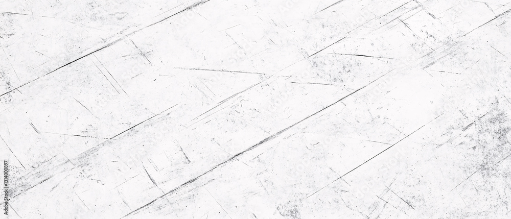 Poster a faded white wooden plank surface with visible scratches and marks creating a rustic and distressed