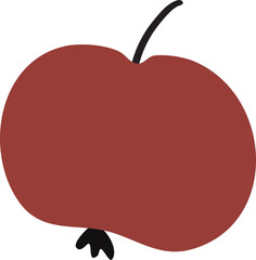 vector illustration of an apple