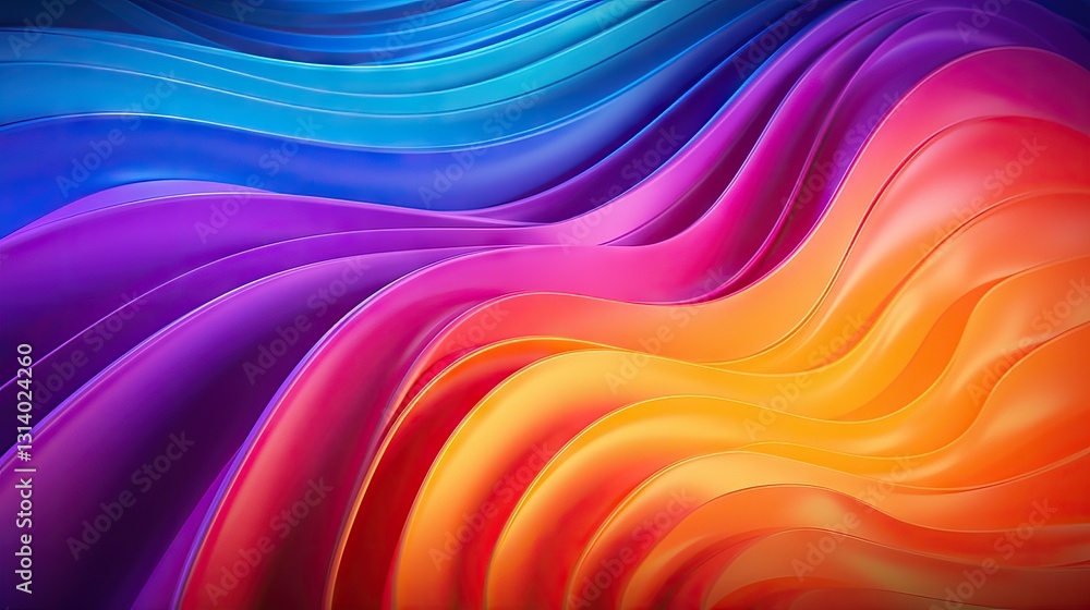 Poster abstract colorful wave pattern background