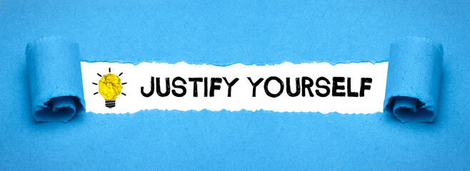 Justify Yourself	
