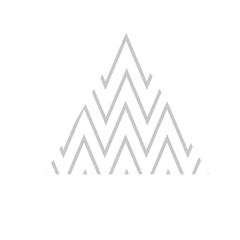 Fototapeta premium Aesthetic Zigzag Line Triangle Illustration