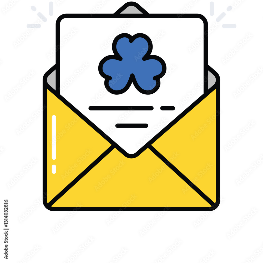 Poster mail vector filled outline icon. eps 10 file