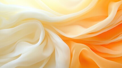 Obraz premium Abstract Draped Fabric in Warm Hues: A Study in Texture and Light