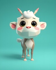Obraz premium Whimsical 3D Animal Render