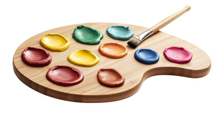 artist&rsquo;s palette, wooden