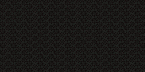 Print Black gray color Elegant Trendy Geometric floral seamless patterns background graphic ornaments Vector tile pattern, Arabic Floral Mosaic, floral pattern for wallpaper, fabric, textile.