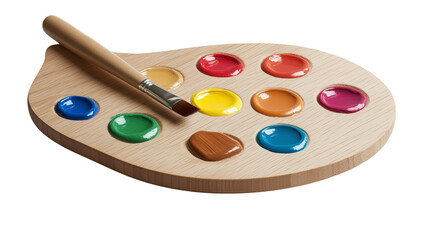 artist&rsquo;s palette, colorful, paintbrush