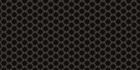 Print Black gray color Elegant Trendy Geometric floral seamless patterns background graphic ornaments Vector tile pattern, Arabic Floral Mosaic, floral pattern for wallpaper, fabric, textile.