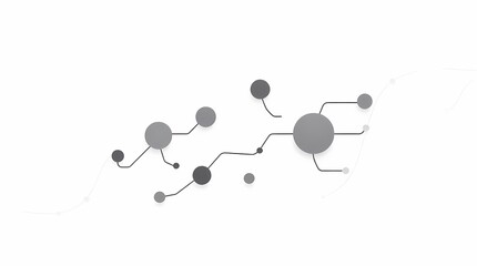 Abstract Network: A grayscale illustration of an abstract network, with interconnected nodes and lines, symbolizing connections and data flow. The image evokes the concepts of communication.