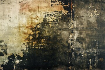 Photo of Toned grungy old plaster surface. Background texture for backdrops or mapping