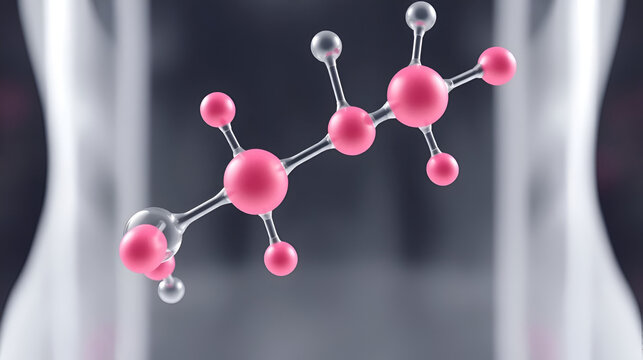 Letrozole breast cancer drug molecule