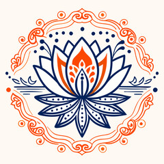 Obraz premium Spiritual lotus – emblem of enlightenment