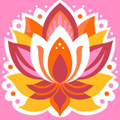 Golden lotus &ndash; a sacred sign of inner peace