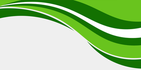 Abstract green wave background, Vector green line background curve element with white space for text and message design, overlapping modern