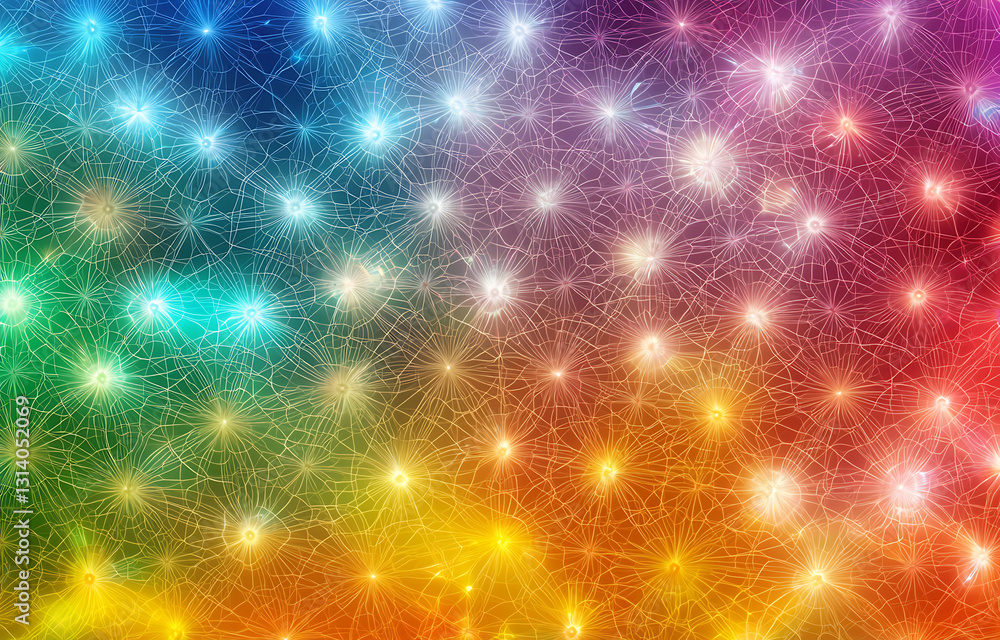 Poster colorful abstract light patterns digital art vibrant background creative workspace high-resolution a