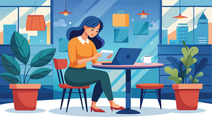 Entrepreneur working on a tablet in a co-working space