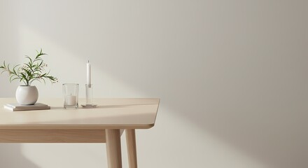 Modern living room interior design with flowers, furniture, and natural light