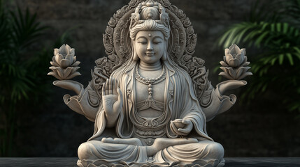 Fototapeta premium statue of Avalokiteshvara