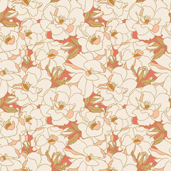 multi colored decorated hand drawn rendered traced allover ornamental base background repeat pattern geometrical texture border ethnic tribal creative Kalamkari design motif flower