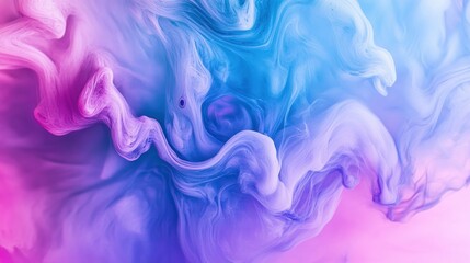 Fototapeta premium Abstract image depicts flowing vibrant colors mixing gracefully