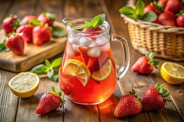 Homemade Strawberry Lemonade - Refreshing Summer Drink