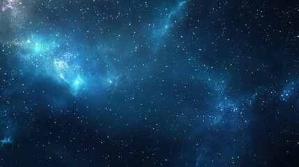 Naklejka premium A breathtaking starry sky filled with countless twinkling stars, showcasing the Milky Way's brilliance, while a silhouette of a plane gracefully glides across the horizon, adding a sense of adventure.