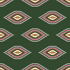Traditional Albanian Ethnic Seamless Pattern Digital Paper – Balkan Folk Ornament Background, Textile Design, Cultural Embroidery-Inspired Printable