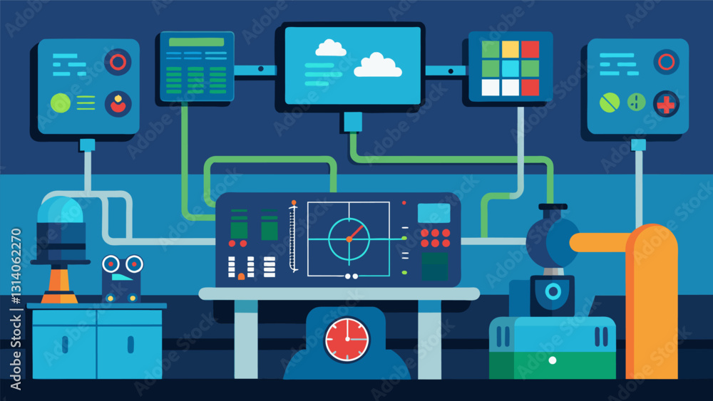 Poster the control room is a nerve center of sorts constantly receiving and analyzing data from pipelines i
