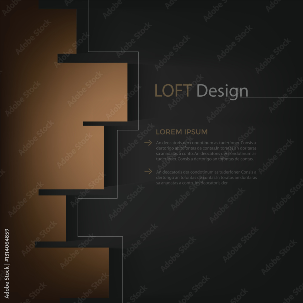 Poster vector background with spaces for text design