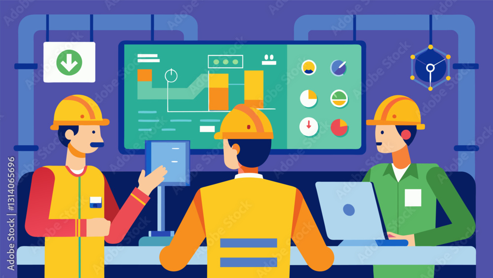 Poster as part of their daily routine engineers closely monitor the pipelines performance and identify area