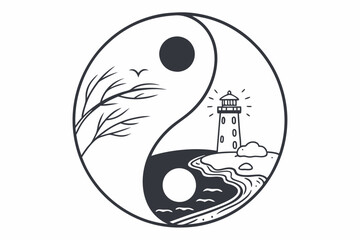 vector illustration of a natural environment