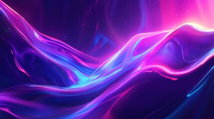 Vibrant swirling waves of colors and light create an artistic abstract piece