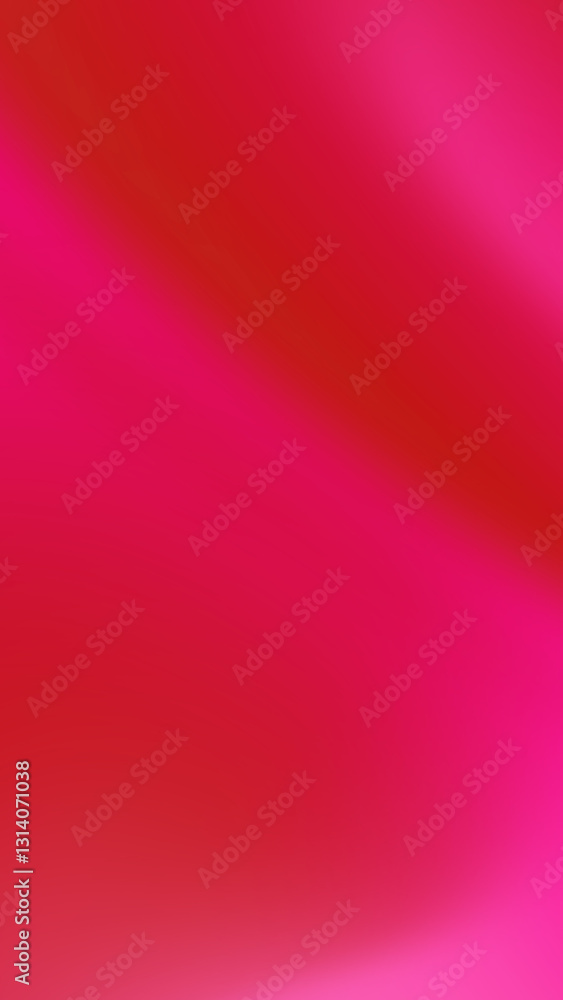 Poster vibrant red and pink gradient background creating holographic aurora effect