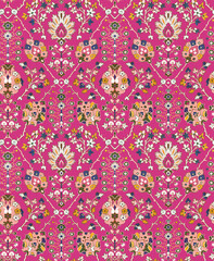 floral madhubani kalamkari chinz kani Abstract shirting Ajrakh Ikat block batik print patola Background digital printing textile pattern floral allover design front back and duppata kurti wallpaper

