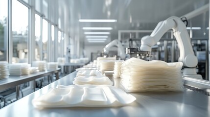 Cleanroom Production: Automated Packaging of Sterile White Material