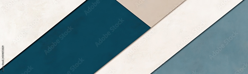 Poster a blue and white striped background with a blue and white square in the middle. dark blue background