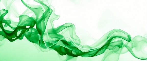 Ethereal Green Smoke Visualization