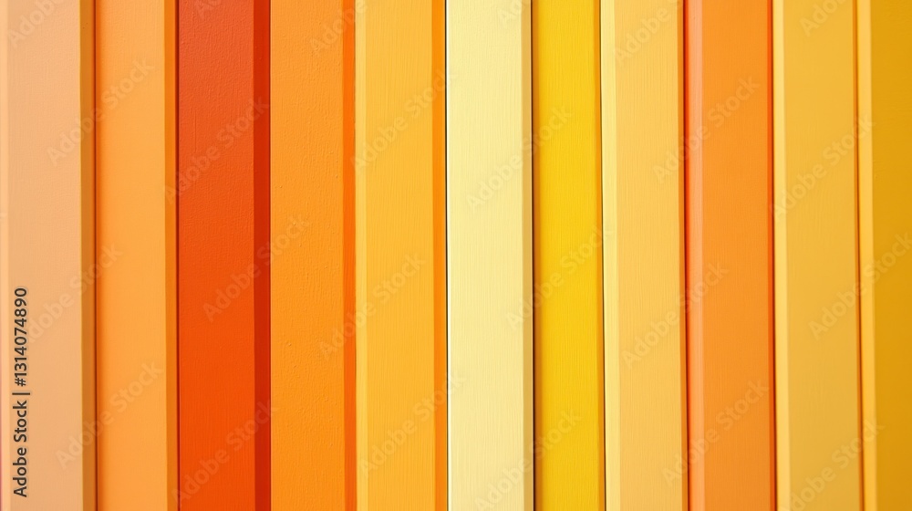 Poster various vertical stripes of warm colors create a pattern