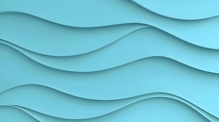 Fototapeta premium Soft Blue Waves with Curved Lines and Textured Patterns for Design
